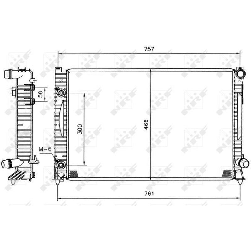 NRF Engine Radiator 51586