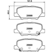 DON Rear Brake Pad Set PCP1135
