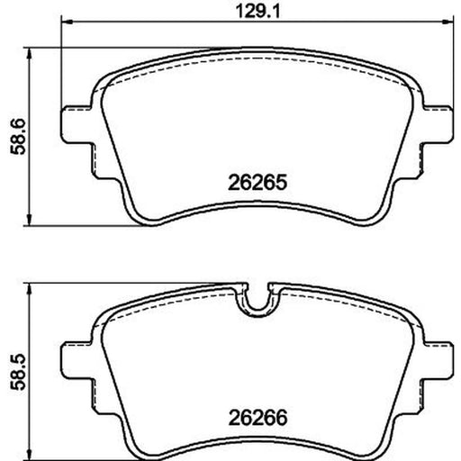 Mintex Rear Brake Pad Set MDB4280