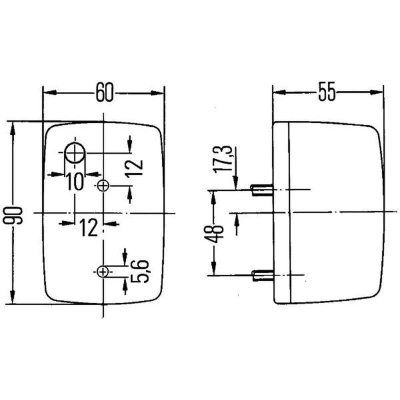 Hella Direction Indicator Light Right Front 2BA 002 652-121