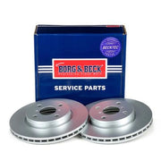 Borg & Beck 2 x Vented Front Brake Discs BBD4604-x2