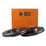 Key Parts 2 x Vented Front Brake Discs KBD4495-x2