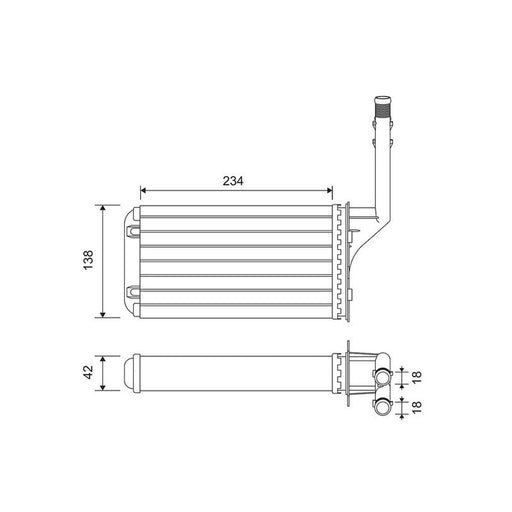 Valeo Heater Matrix Core Heat Exchanger 812016