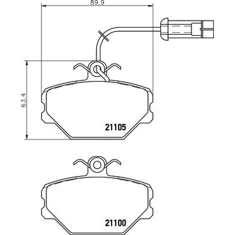 DON Front Brake Pad Set PCP1583