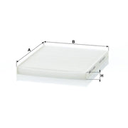 MANN-FILTER Cabin Air Filter (Pollen Filter) below the middle CU 2026