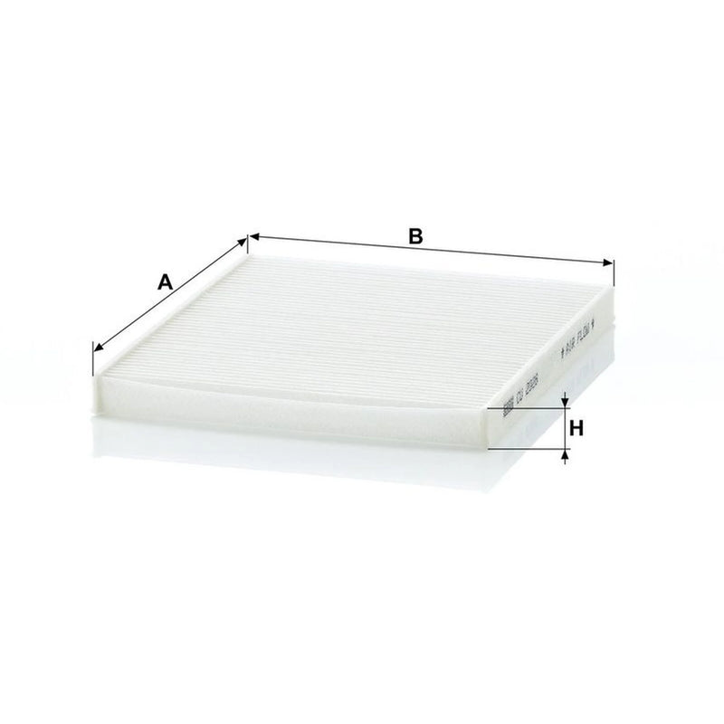 MANN-FILTER Cabin Air Filter (Pollen Filter) below the middle CU 2026