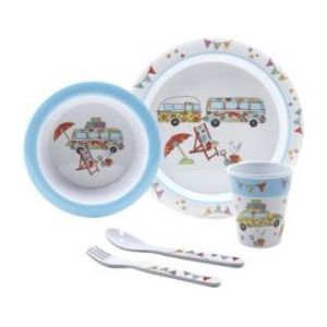 Childs Dinner Set Happy Holiday HH005 - UK Camping And Leisure - Van Life Living