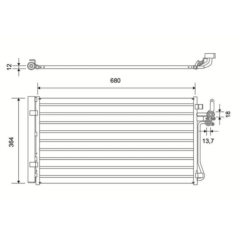 Valeo Air Conditioning Condenser 822837