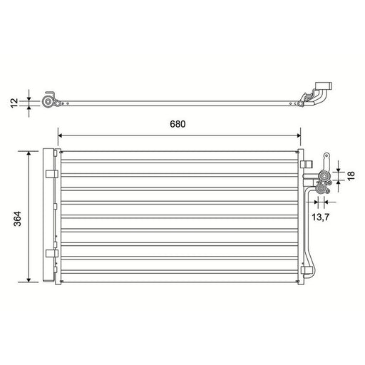 Valeo Air Conditioning Condenser 822837