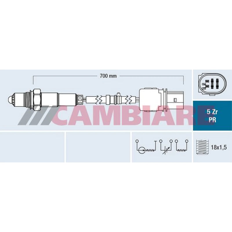 Cambiare O2 Lambda Oxygen Sensor before catalytic converter VE381815