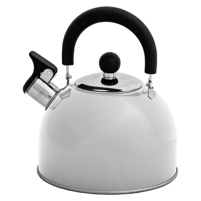 Hamilton cream stainless steel whistling kettle (2L) K0056CR - Quest - Van Life Living