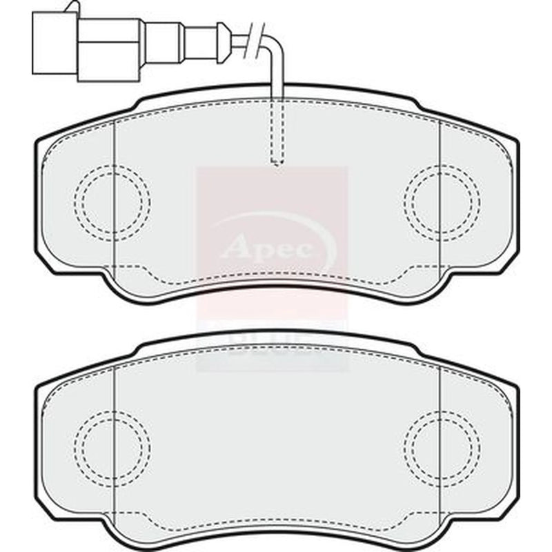 Apec Rear Brake Pad Set PD3577