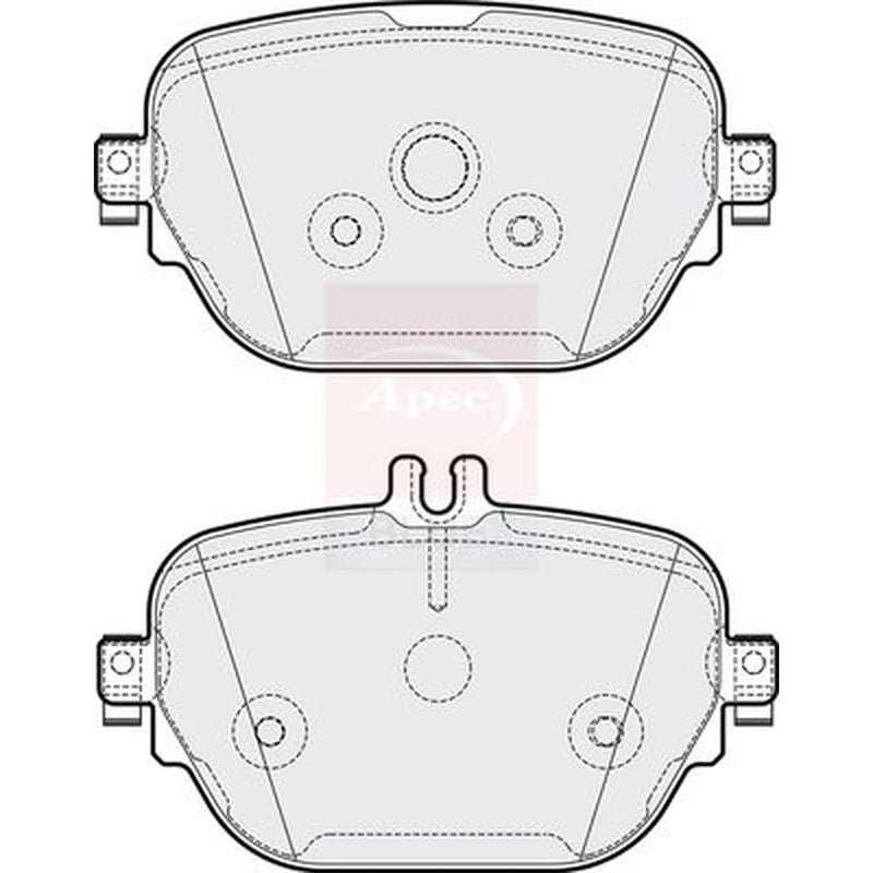 Apec Rear Brake Pad Set PD3887