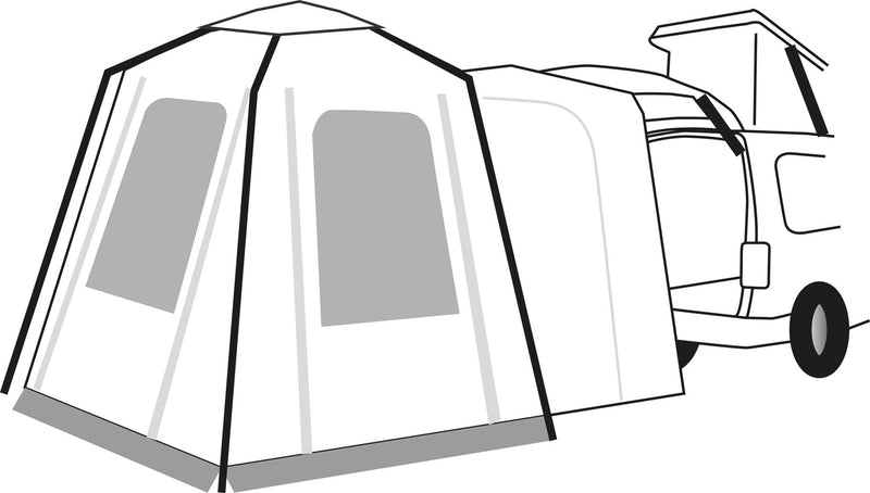 Quest Kestral Air Drive Away Tailgate Campervan Awning (T5,6,6.1) - Quest Leisure - Van Life Living