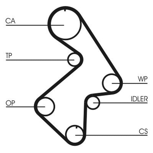 Continental CTAM Timing Belt Kit with Rollers CT998K1