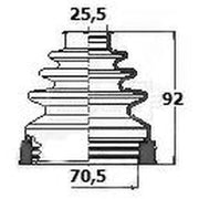 Borg & Beck Drive Shaft Bellow Kit transmission sided BCB6131