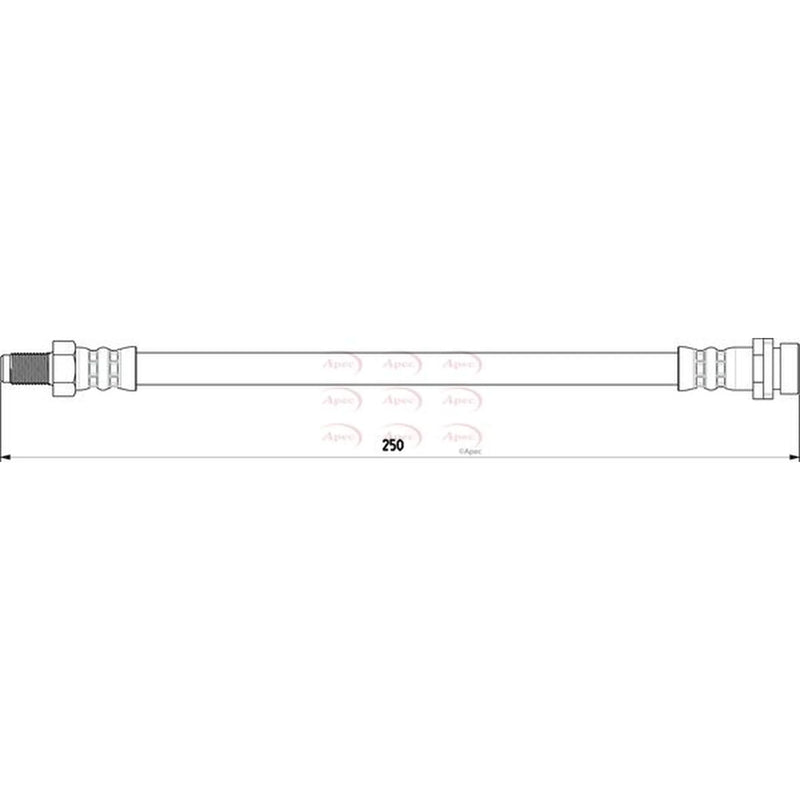 Apec Brake Hydraulic Hose Line outer HOS3795