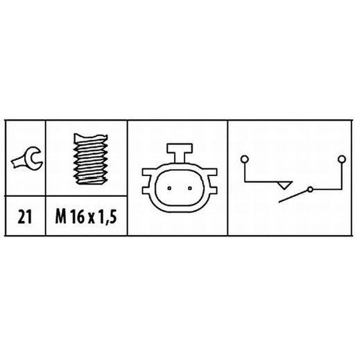 Hella Reverse Light Switch Connectors 6ZF 181 612-061