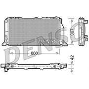 Denso Engine Radiator fits Audi 80 B3 1986-1991 1.6 1.8 1.9 2.0