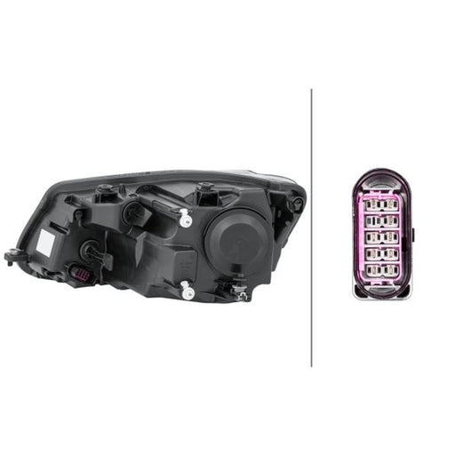 Hella Headlight Headlamp P21W Right 1EL 010 551-121