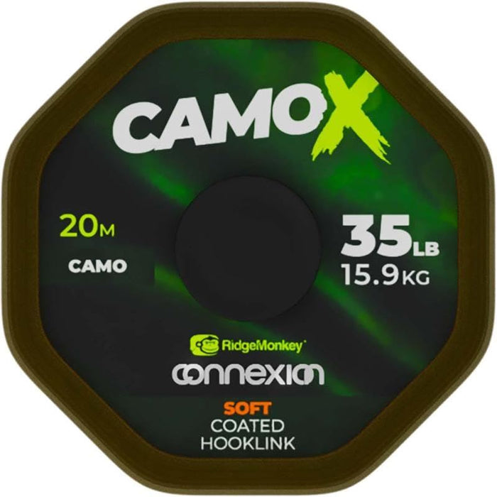 RidgeMonkey Connexion CamoX Soft Coated Hooklink 35lb - RidgeMonkey - Van Life Living