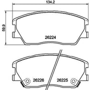 Mintex Front Brake Pad Set MDB4272