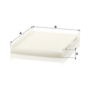 MANN-FILTER Cabin Air Filter (Pollen Filter) behind CU 27 007