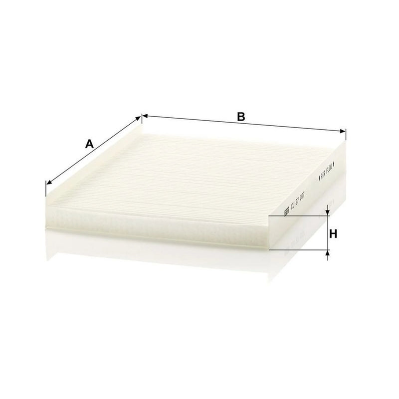 MANN-FILTER Cabin Air Filter (Pollen Filter) behind CU 27 007