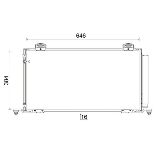 Mahle Air Conditioning Condenser AC 823 000S