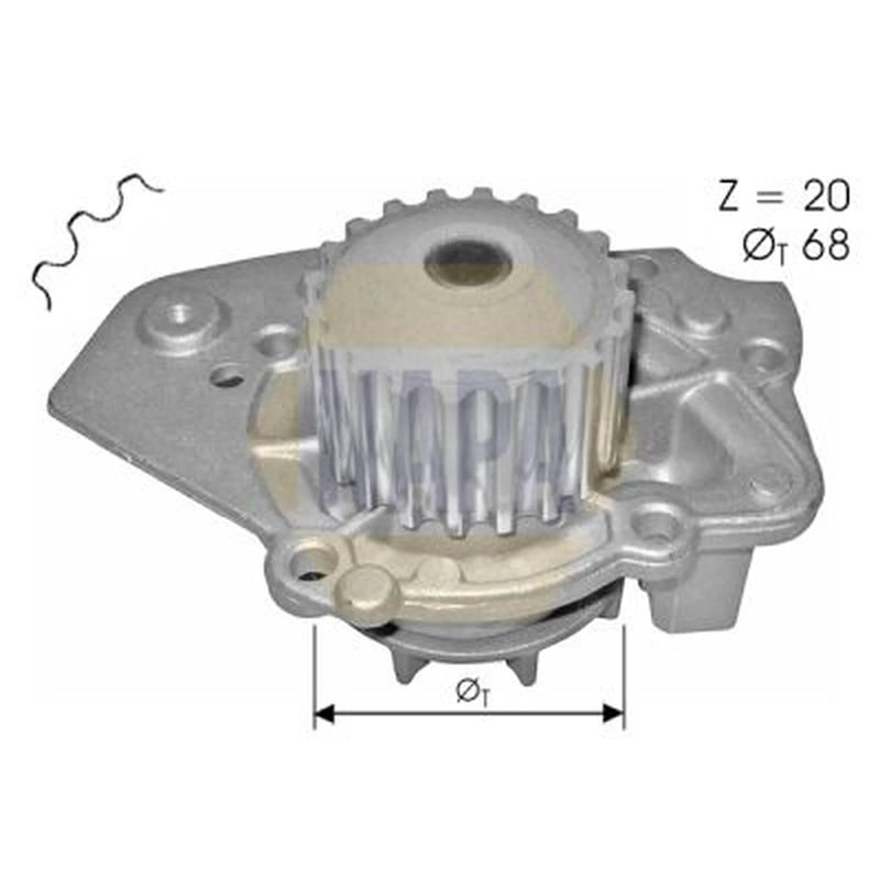 NAPA Engine Cooling Water Pump NWP1387