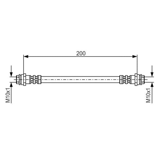Bosch Brake Hydraulic Hose Line Rear 1 987 476 946