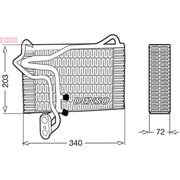 Denso Air Conditioning Evaporator DEV02001