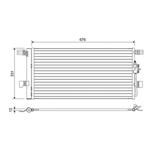 Valeo Air Conditioning Condenser 822648