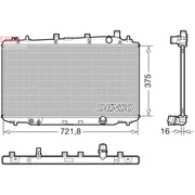 Denso Engine Radiator fits Honda Hr-V 2015 on 1.6