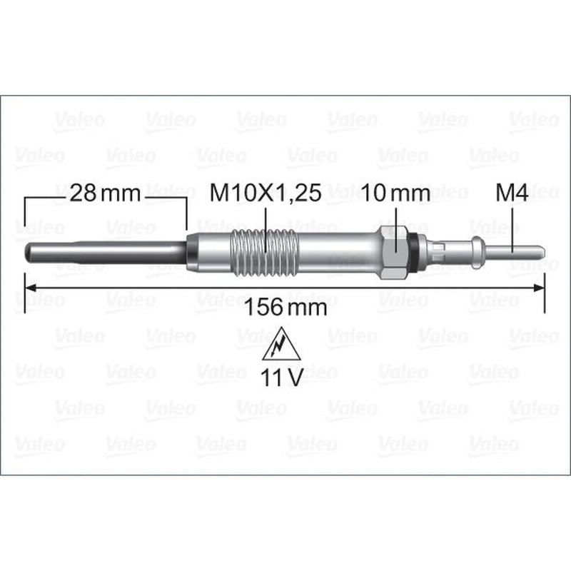 Valeo Diesel Engine Glow Plug 345236