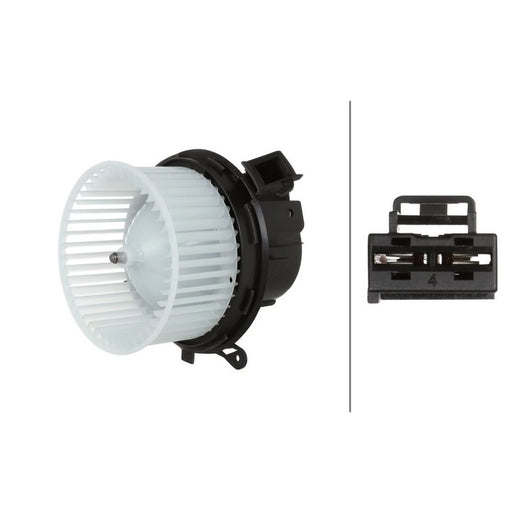 Hella Heater Blower Fan 8EW 366 400-401