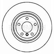 Borg & Beck 2 x Vented Rear Brake Discs BBD5825S-x2