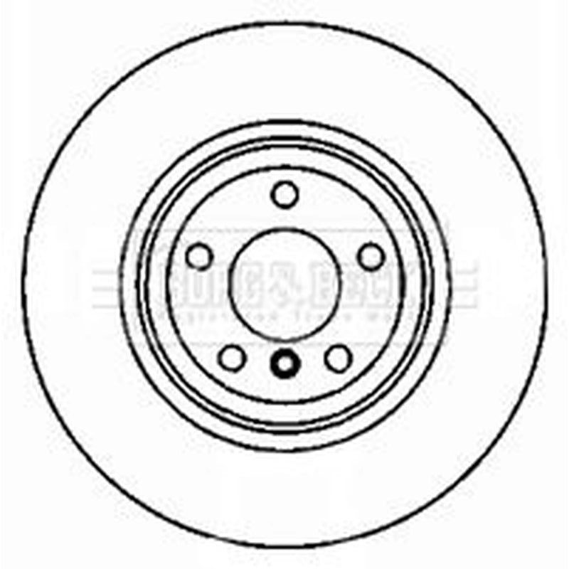 Borg & Beck 2 x Vented Rear Brake Discs BBD5825S-x2