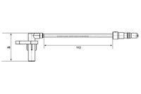 Bosch ABS Wheel Speed Sensor 0265007439