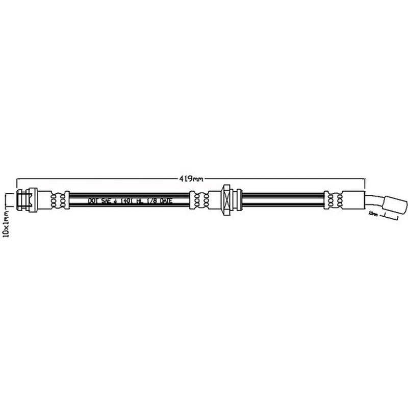 Juratek Brake Hydraulic Hose Line Right JBH1320