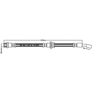 Juratek Brake Hydraulic Hose Line Right JBH1320