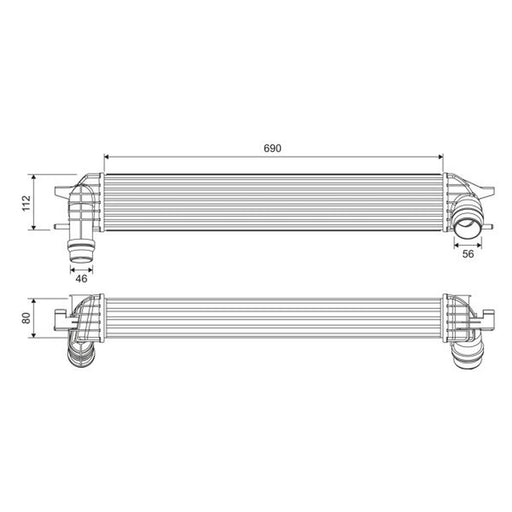 Valeo Intercooler (Charge Air Cooler) 818696