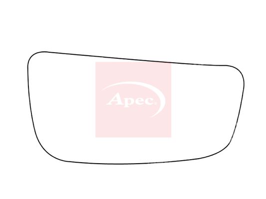 Apec Red Exterior Wing Mirror Glass AMS2824