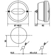 Hella Tail Light / Lamp LED Left 2SD 013 155-101