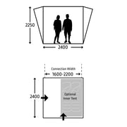 Kampa Tailgater Driveaway Awning - 2024 Model - Touring Family Staycation Campe - Kampa - Van Life Living