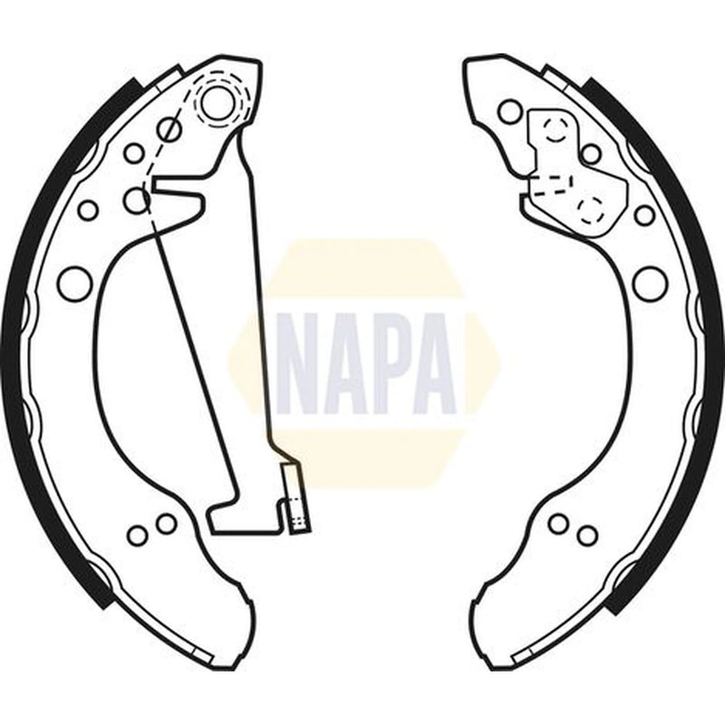 NAPA Brake Shoe Set Axle Kit NBS1015