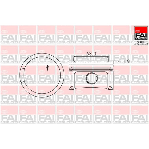 FAI Piston Cylinder Bore = PK2-000