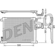 Denso Air Conditioning Condenser fits Infiniti Ex 2008 on