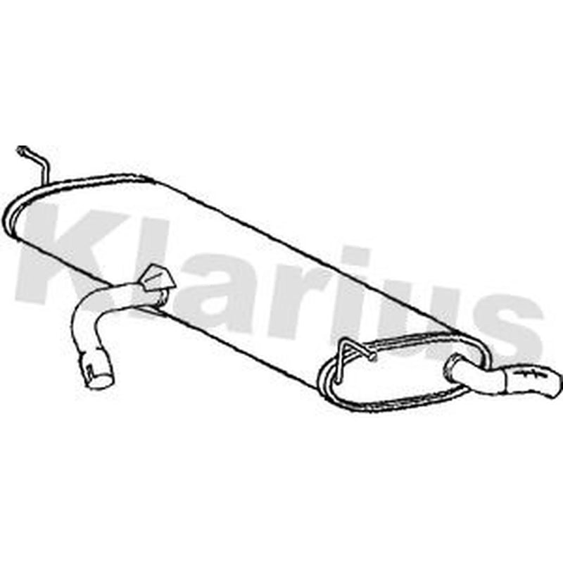 Klarius Box With Tail Pipe Rear AU395E