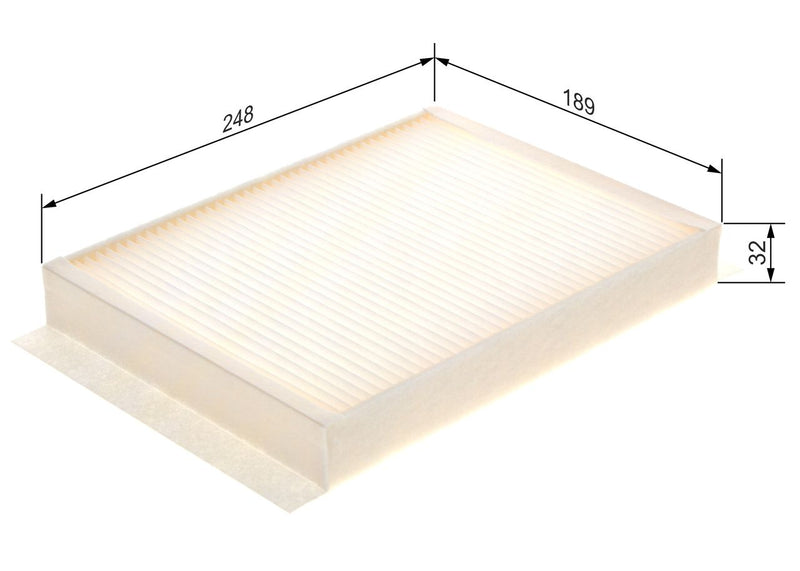Bosch Cabin Air Filter (Pollen Filter) 1987435058
